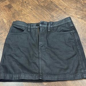 Black fo-leather skirt from frame
